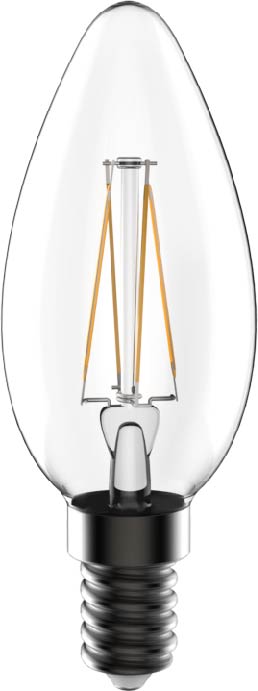 C35 Filament 4W 470Lm Clear